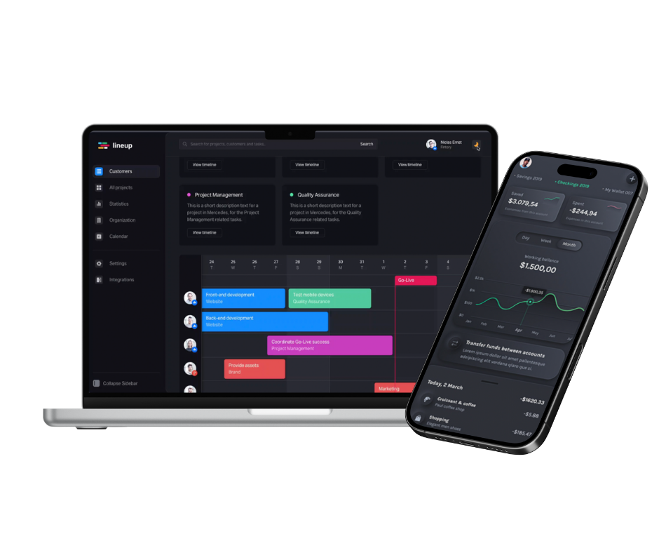 App and Web Mockups